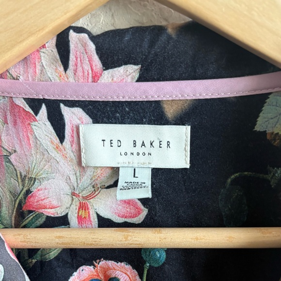 Ted Baker London Pressed Flower Pajama Set Size Large - Picture 8 of 9